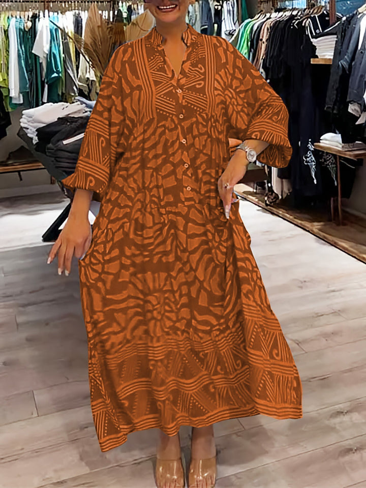 Mira | Printed Dress with V-Neck (Almost Sold Out)