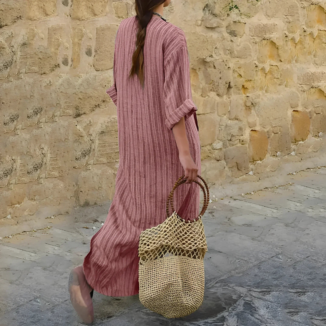 Odile™ | Cotton and Linen Dress