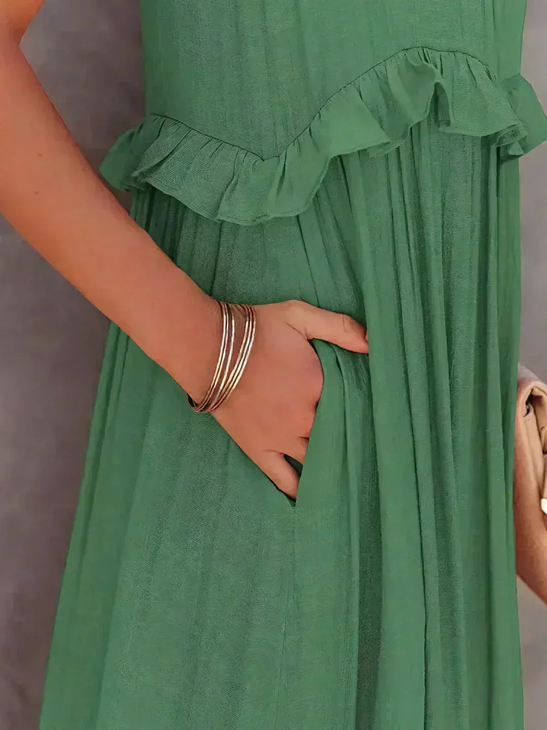 Sarah | Maxi Dress with Ruffles and Halter (Almost Sold Out)