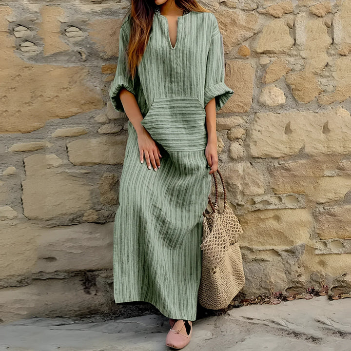 Odile™ | Cotton and Linen Dress