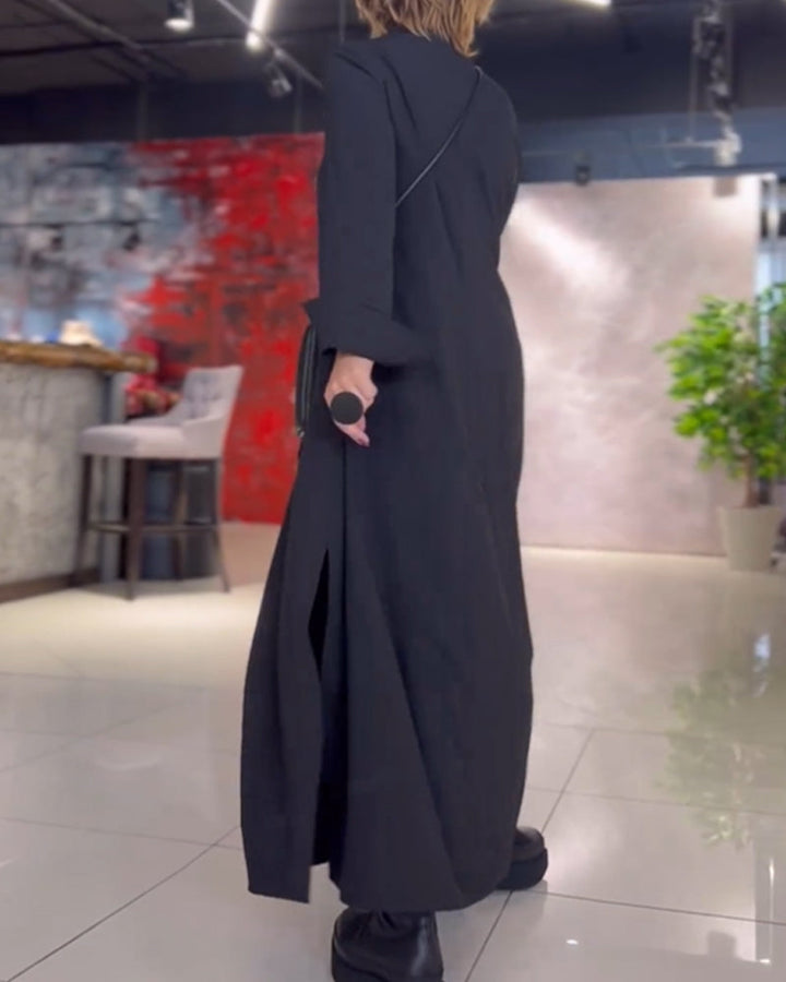 Evia™ | Loose Maxi Dress with Slit