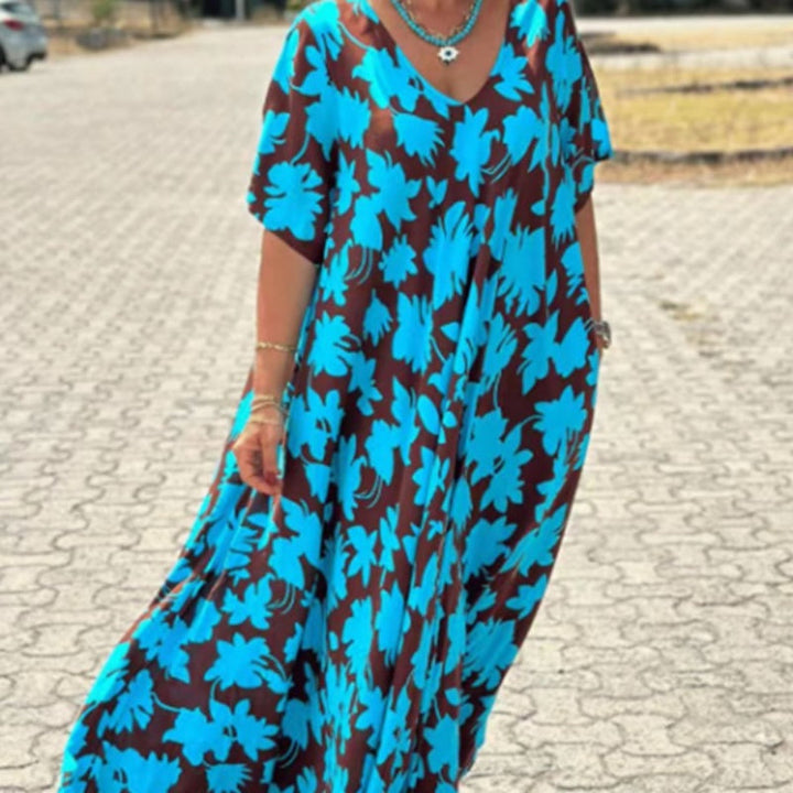 Marianne – Flowing printed dress, comfort and style
