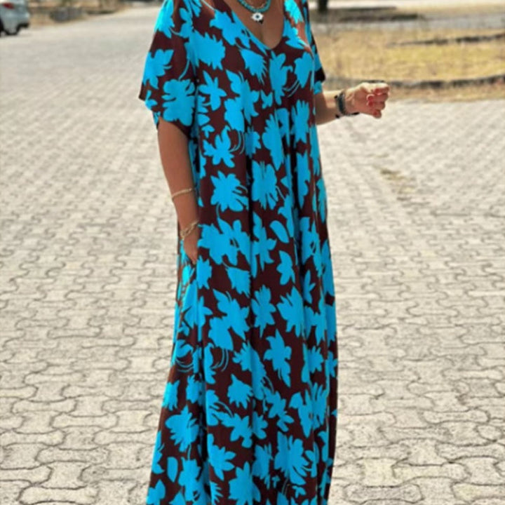 Marianne – Flowing printed dress, comfort and style