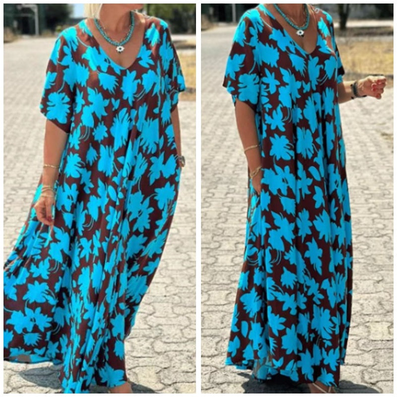 Marianne – Flowing printed dress, comfort and style