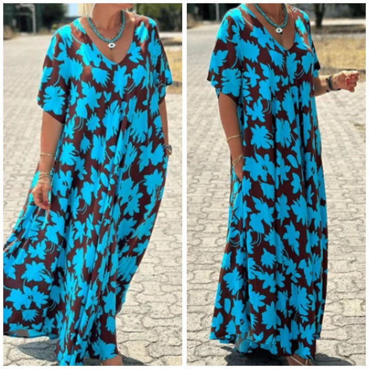 Marianne – Flowing printed dress, comfort and style
